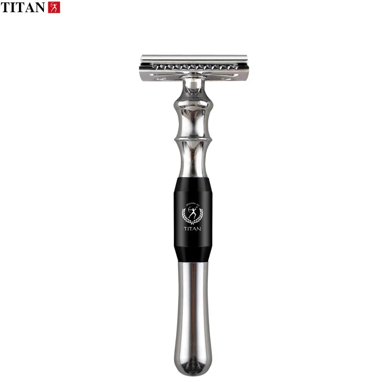 Rasierhobel Titan mit Metallgriff – klassische Nassrasur