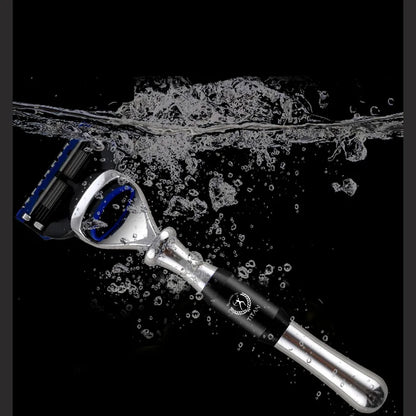 Rasierhobel Titan mit Metallgriff – klassische Nassrasur