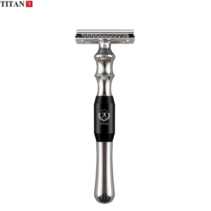 Rasierhobel Titan mit Metallgriff – klassische Nassrasur