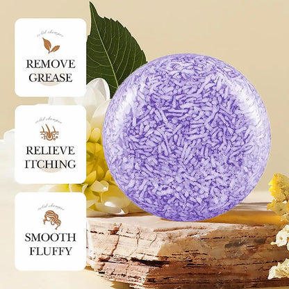 Haarseife Lavendel – gegen fettiges Haar & Schuppen